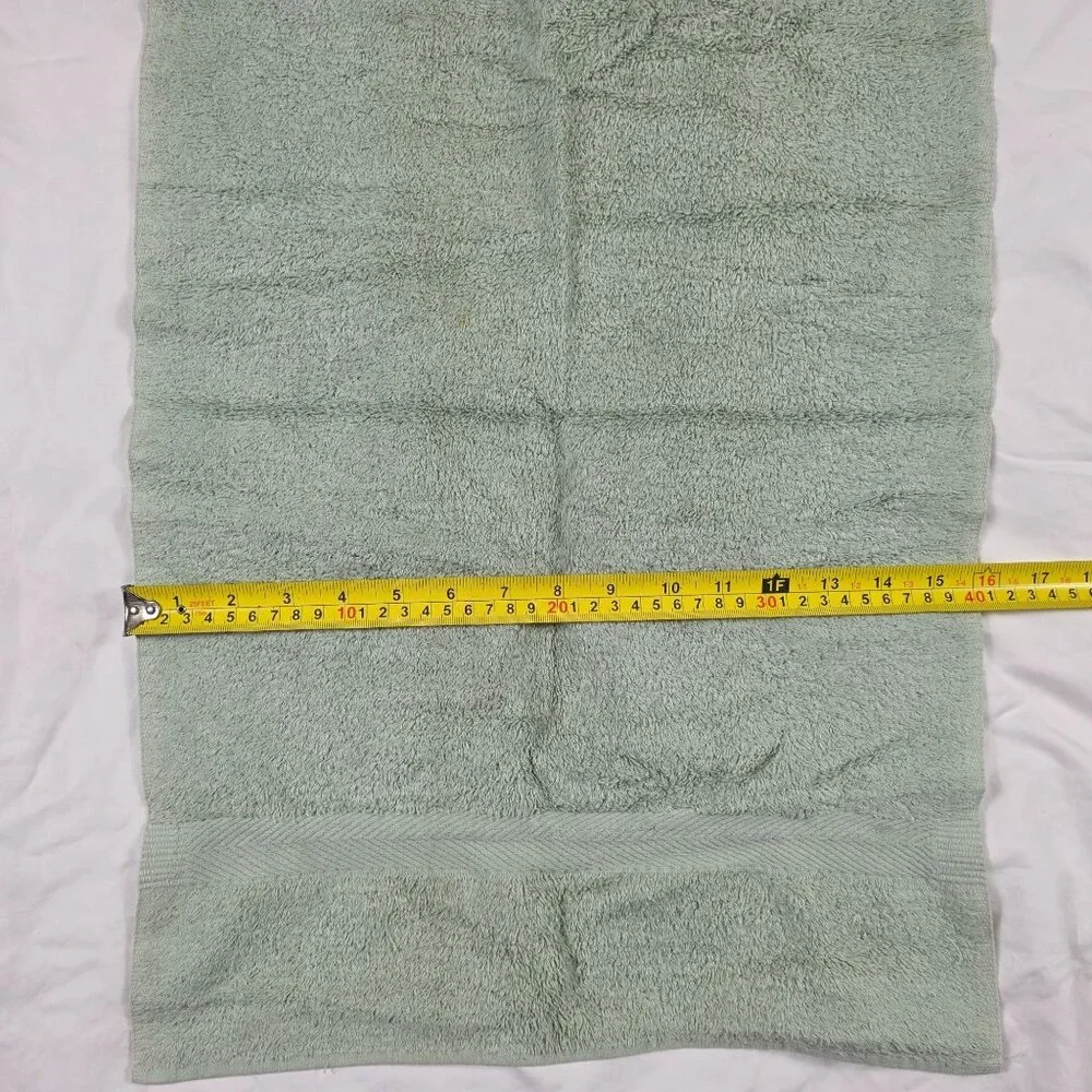 Vintage Ralph Lauren Green 100% Cotton Towel Plush Soft Absorbent Made In USA